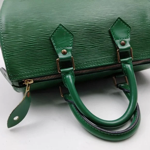 Louis Vuitton LV Hand Bag  Speedy 25 Greens Epi - Picture 9 of 11